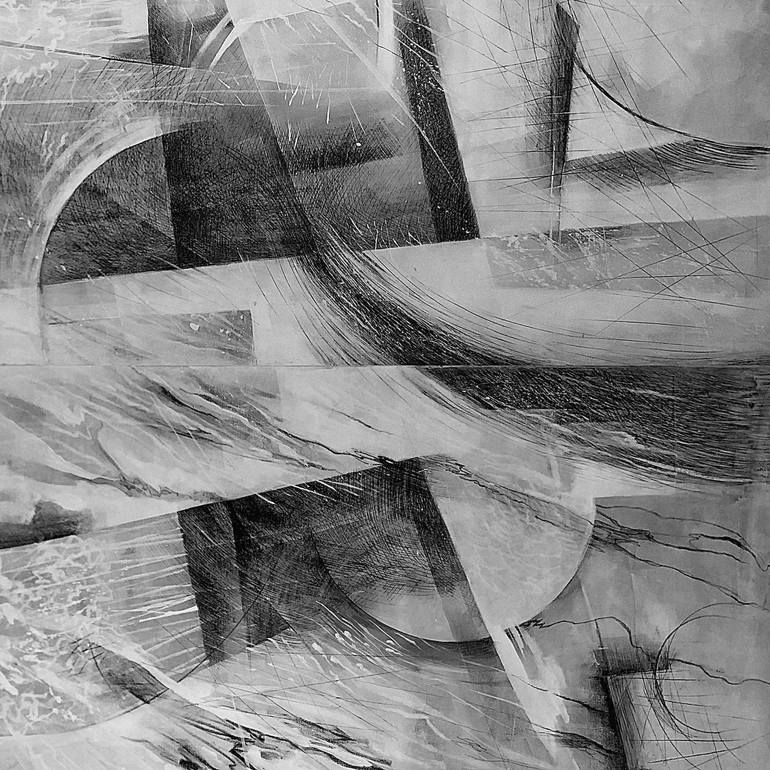 Original Abstract Expressionism Abstract Painting by Shirin Ovissi