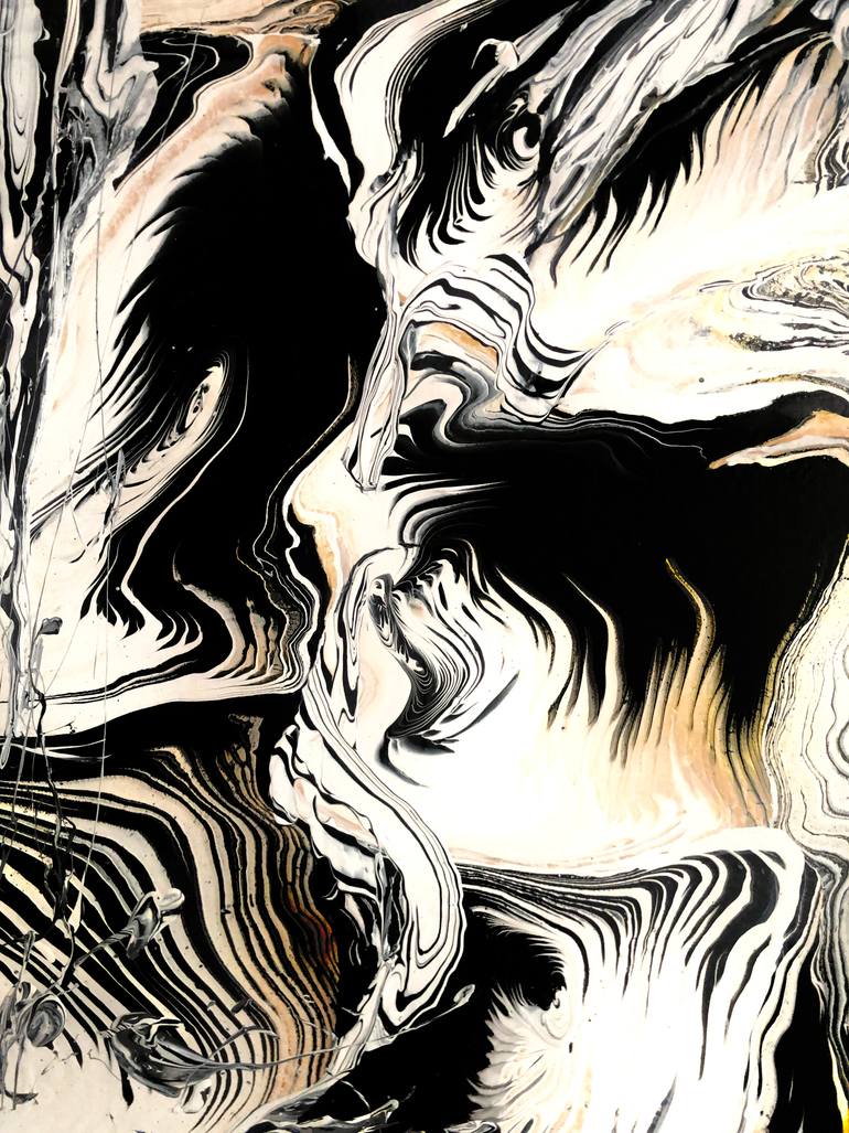 Original Abstract Expressionism Abstract Painting by Shirin Ovissi