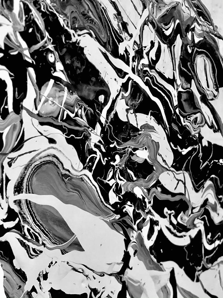 Original Abstract Expressionism Abstract Painting by Shirin Ovissi