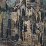 Small detail from Barri Gòtic painting by Agnieszka Glowacka