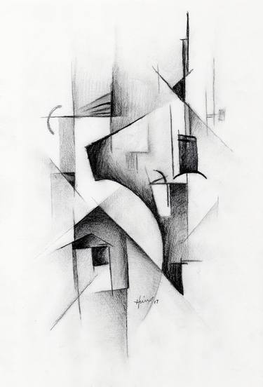 Print of Abstract Geometric Drawings by Robert Hickox