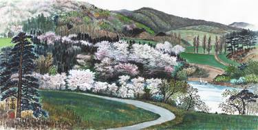 Original Fine Art Landscape Paintings by Teresia Huwon Yoo