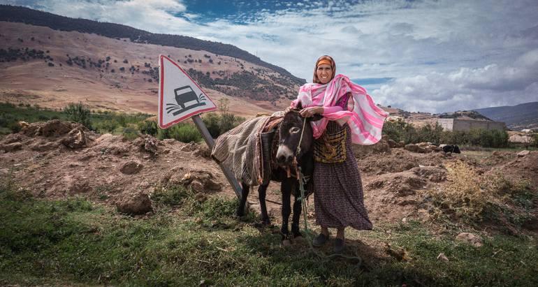 Original Women Photography by Maythem Ridha | Documentary Art on Paper | BERBER WEDDING - MOTHER OF THE BRIDE