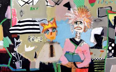 Original Abstract Politics Painting by Ellen Dieter