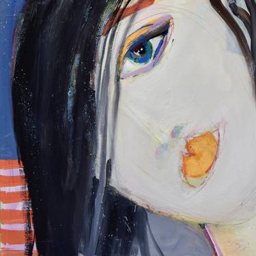 Original Abstract People Painting by Ellen Dieter
