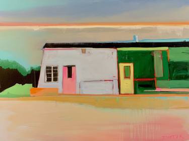 Original Abstract Architecture Paintings by Ellen Dieter