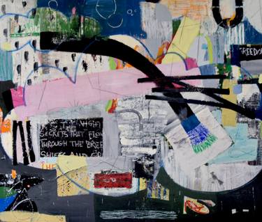 Original Abstract Expressionism Abstract Painting by Ellen Dieter