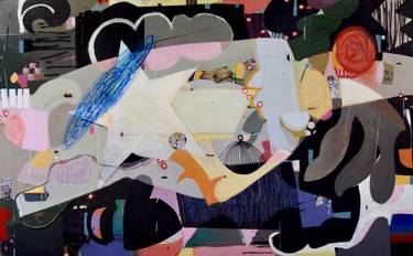 Original Abstract Expressionism Abstract Painting by Ellen Dieter