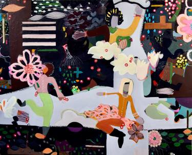 Original Abstract Fantasy Paintings by Ellen Dieter