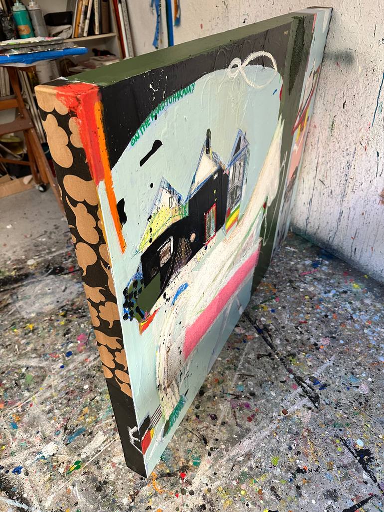 Original Abstract Horse Painting by Ellen Dieter