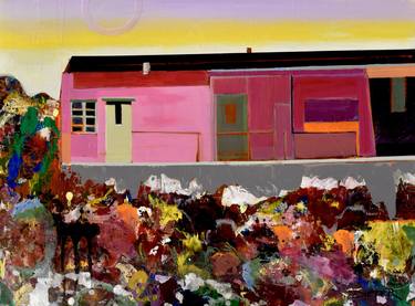 Original Abstract Architecture Paintings by Ellen Dieter