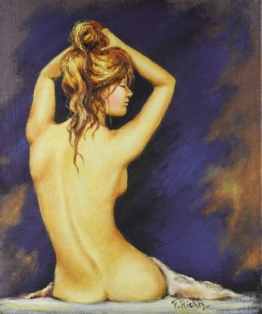 Print of Figurative Nude Paintings by Pam Riches