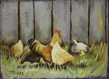 Original Animal Painting by Pam Riches