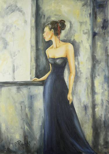 Original Figurative Women Paintings by Pam Riches