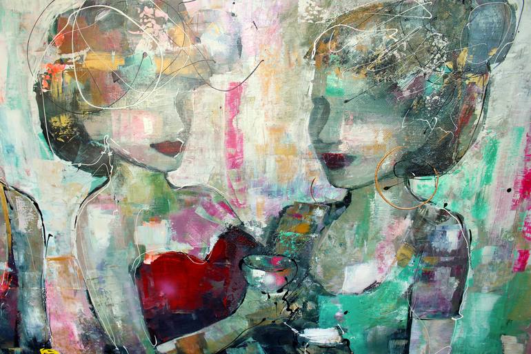 Original modern Women Painting by Karlien Kuperus