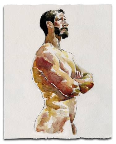 Original Figurative Men Paintings by Simon Goss