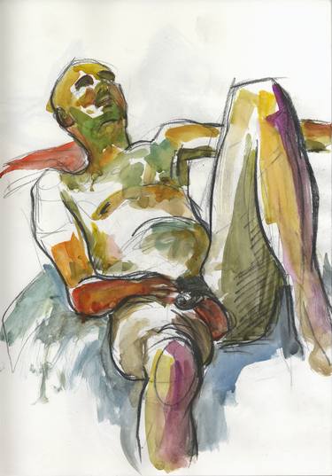 Original Figurative Nude Paintings by Simon Goss