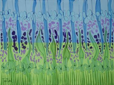 Print of Abstract Garden Paintings by Lynne Taetzsch