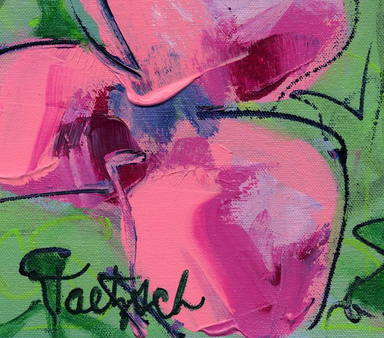 Original Abstract Floral Painting by Lynne Taetzsch