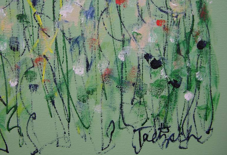 Original Abstract Garden Painting by Lynne Taetzsch