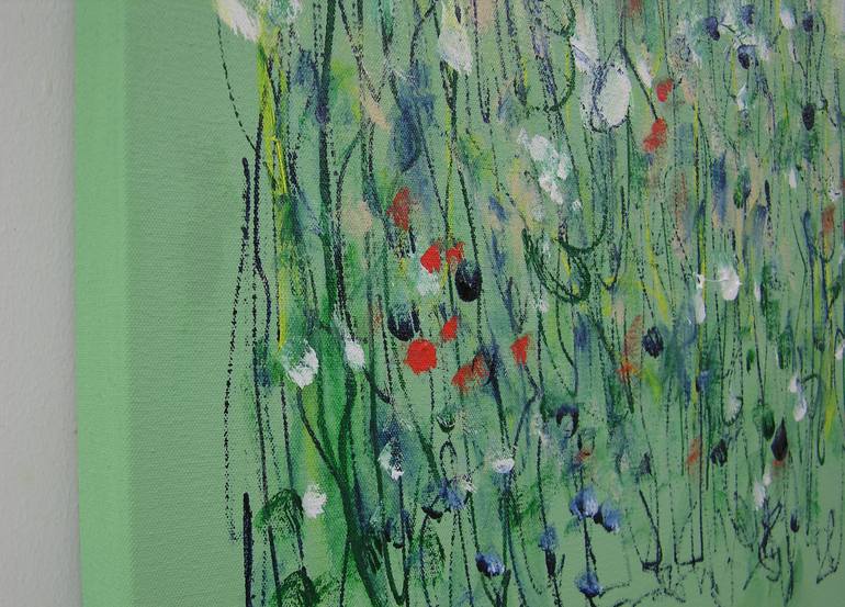 Original Abstract Garden Painting by Lynne Taetzsch