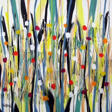 Original Abstract Garden Paintings by Lynne Taetzsch