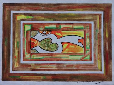 Print of Abstract Expressionism Religious Paintings by Debasish Mazumdar