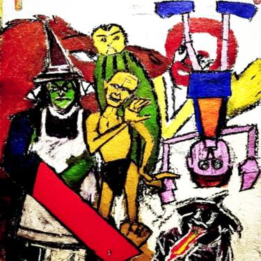 Original Popular culture Painting by Christopher Oddie