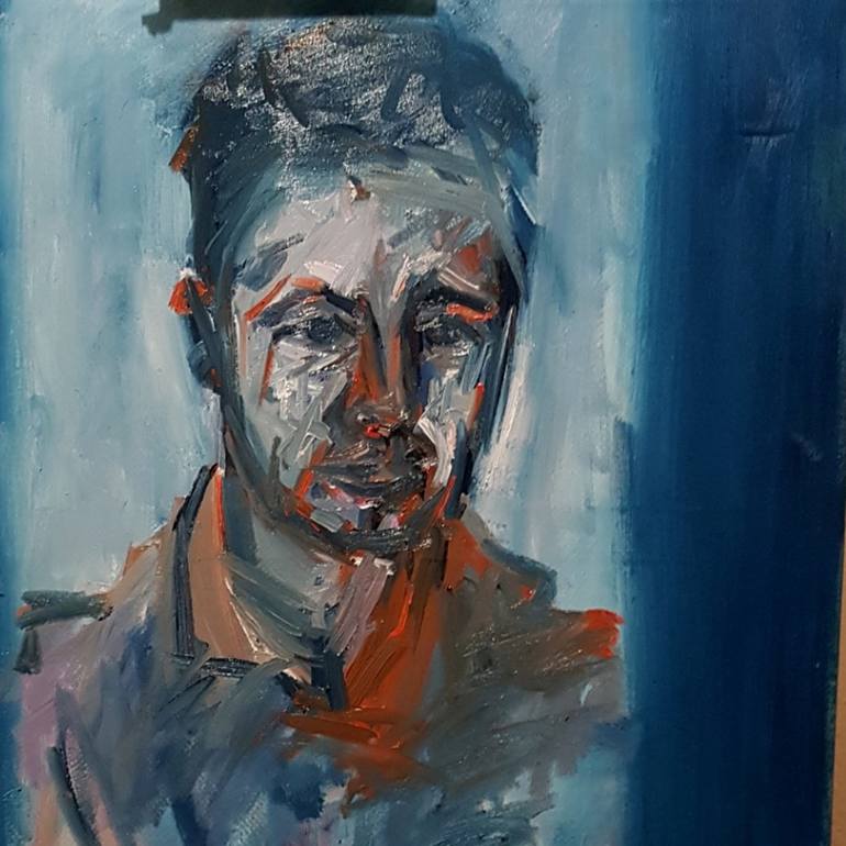 CjO self-portrait Painting by Christopher Oddie | Saatchi Art