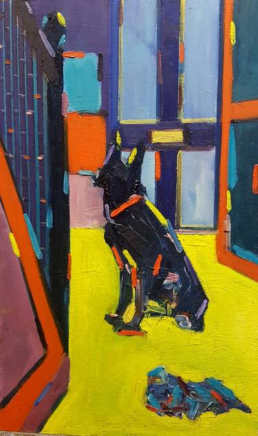 Original Conceptual Dogs Paintings by Christopher Oddie