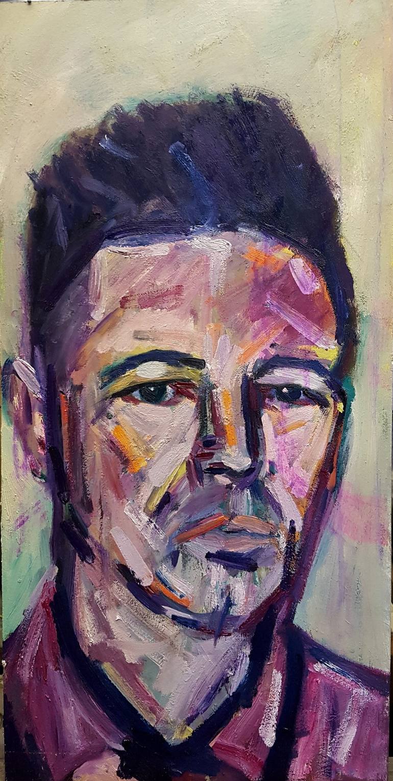 Self portrait my journey Painting by Christopher Oddie | Saatchi Art