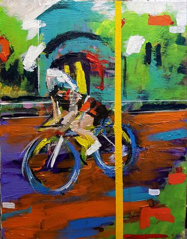 Original Expressionism Sports Paintings by Christopher Oddie