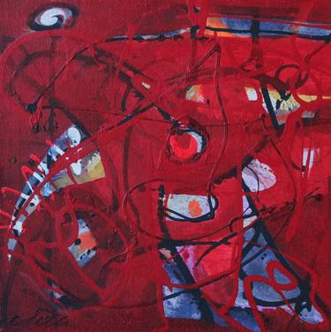 Original Abstract Expressionism Time Paintings by Adriana IlinTomici