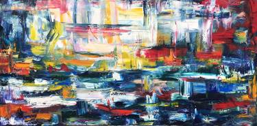 Original Abstract Expressionism Abstract Painting by Chelsea Tikotsky