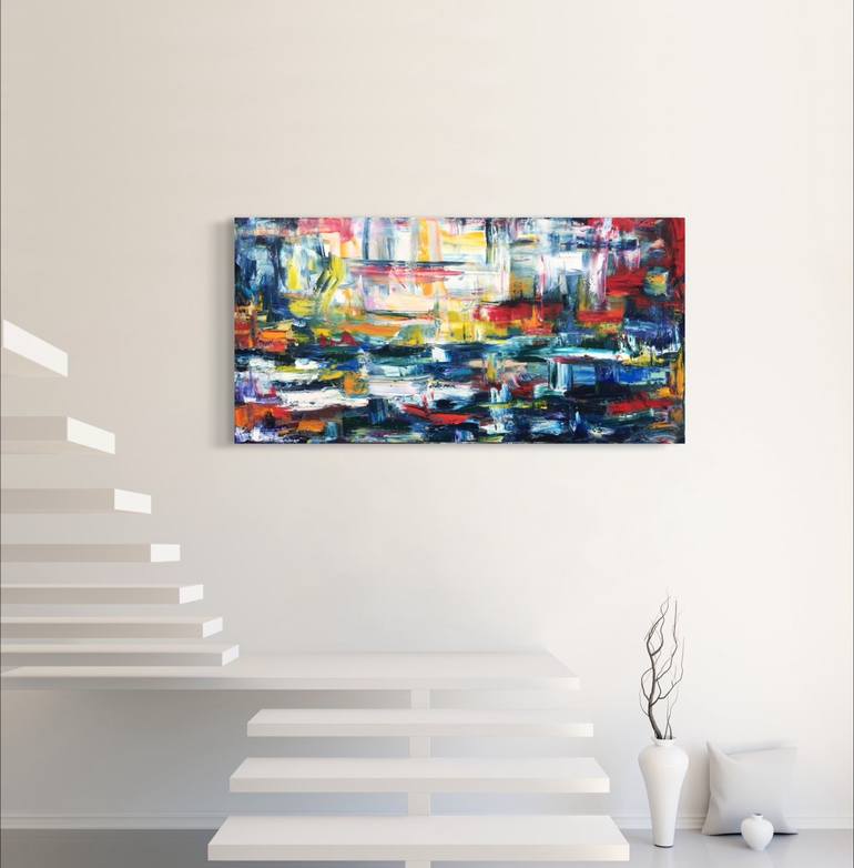 Original Abstract Expressionism Abstract Painting by Chelsea Tikotsky