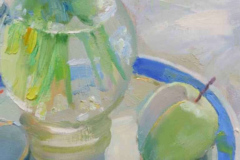 Original Expressionism Still Life Painting by Oksana Krinichna
