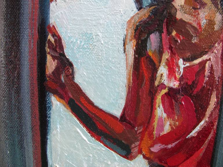 Original Figurative Interiors Painting by Raisa Nosova