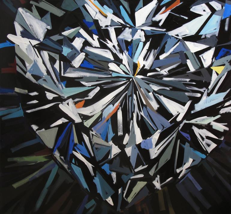 Original Abstract Geometric Paintings by Raisa Nosova
