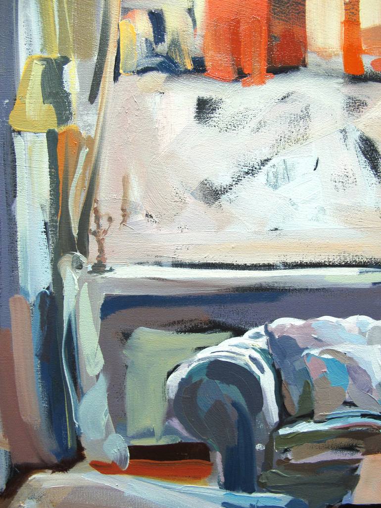 Original Figurative Interiors Painting by Raisa Nosova