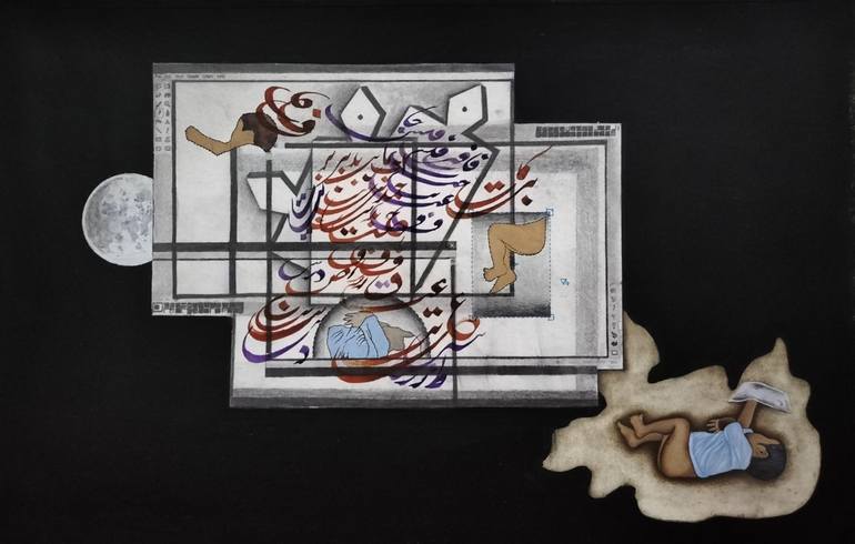 Original Surrealism Classical mythology Painting by Mutaib Shah