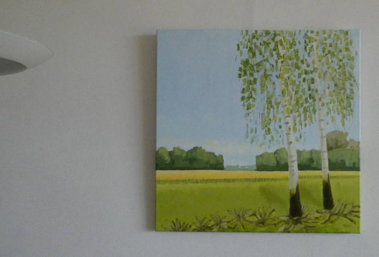 Original Impressionism Landscape Painting by Anneke Zwager