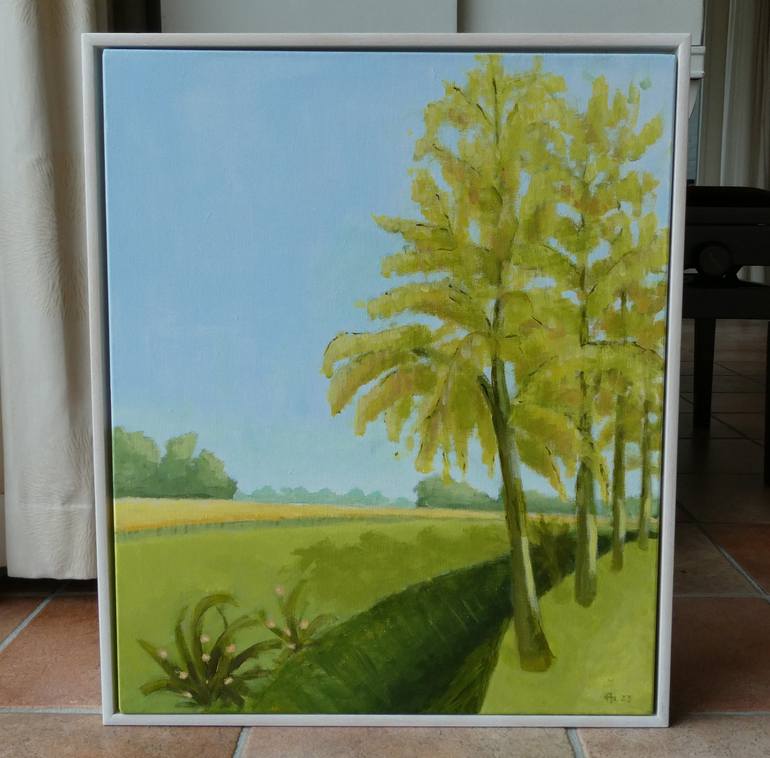 Original Impressionism Landscape Painting by Anneke Zwager