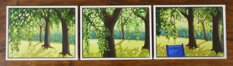 Original Impressionism Landscape Painting by Anneke Zwager