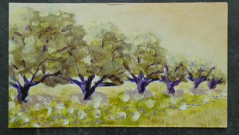 Original Impressionism Landscape Painting by Anneke Zwager