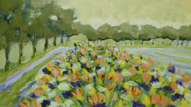 Print of Impressionism Floral Paintings by Anneke Zwager
