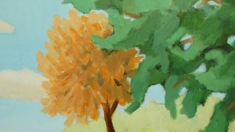 Original Impressionism Landscape Painting by Anneke Zwager