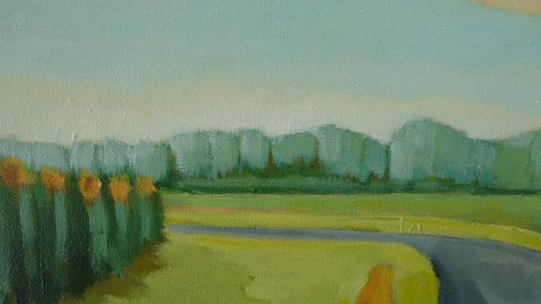 Original Impressionism Landscape Painting by Anneke Zwager