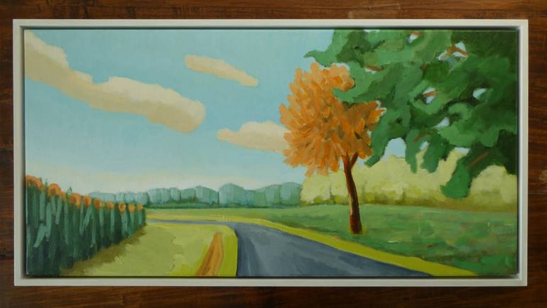 Original Impressionism Landscape Painting by Anneke Zwager