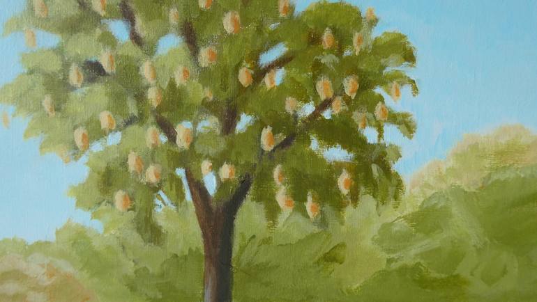 Original Impressionism Garden Painting by Anneke Zwager