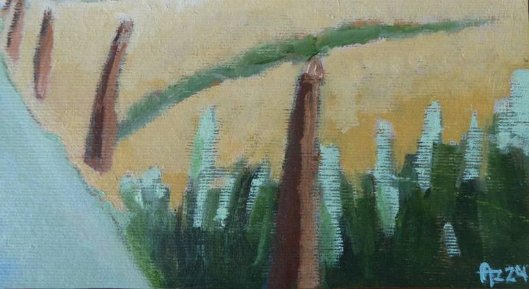 Original Impressionism Landscape Painting by Anneke Zwager